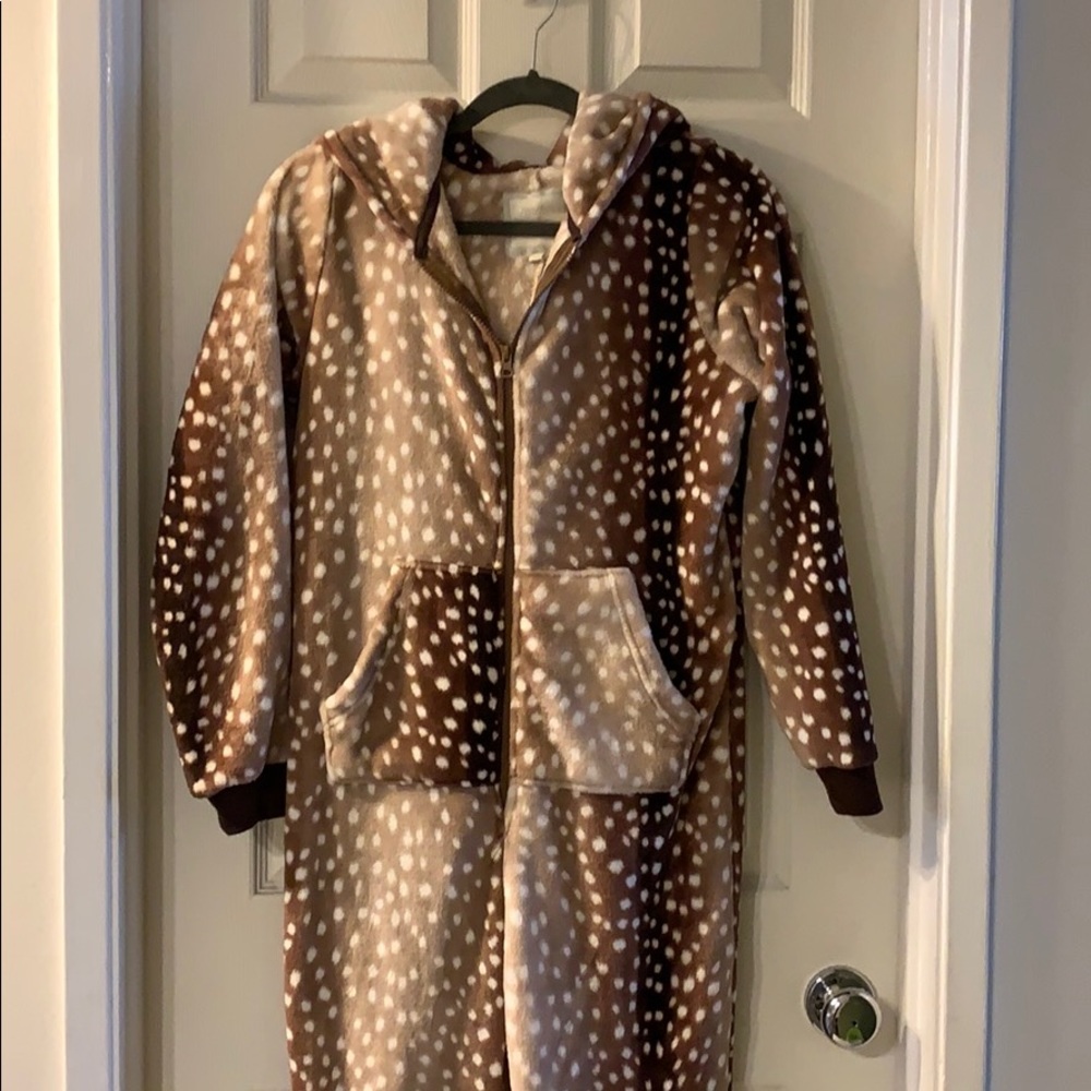 Peaches & Dreams Deer Pajama Romper